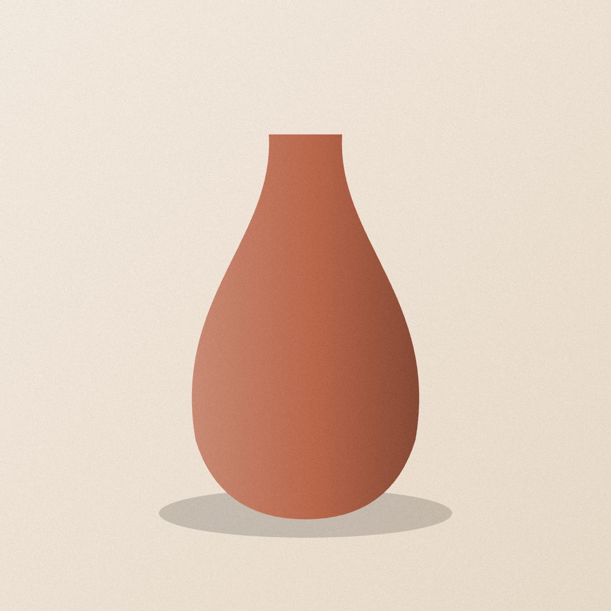 Speckled stoneware vase